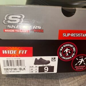 Skechers Black Safety Toe Work Shoes